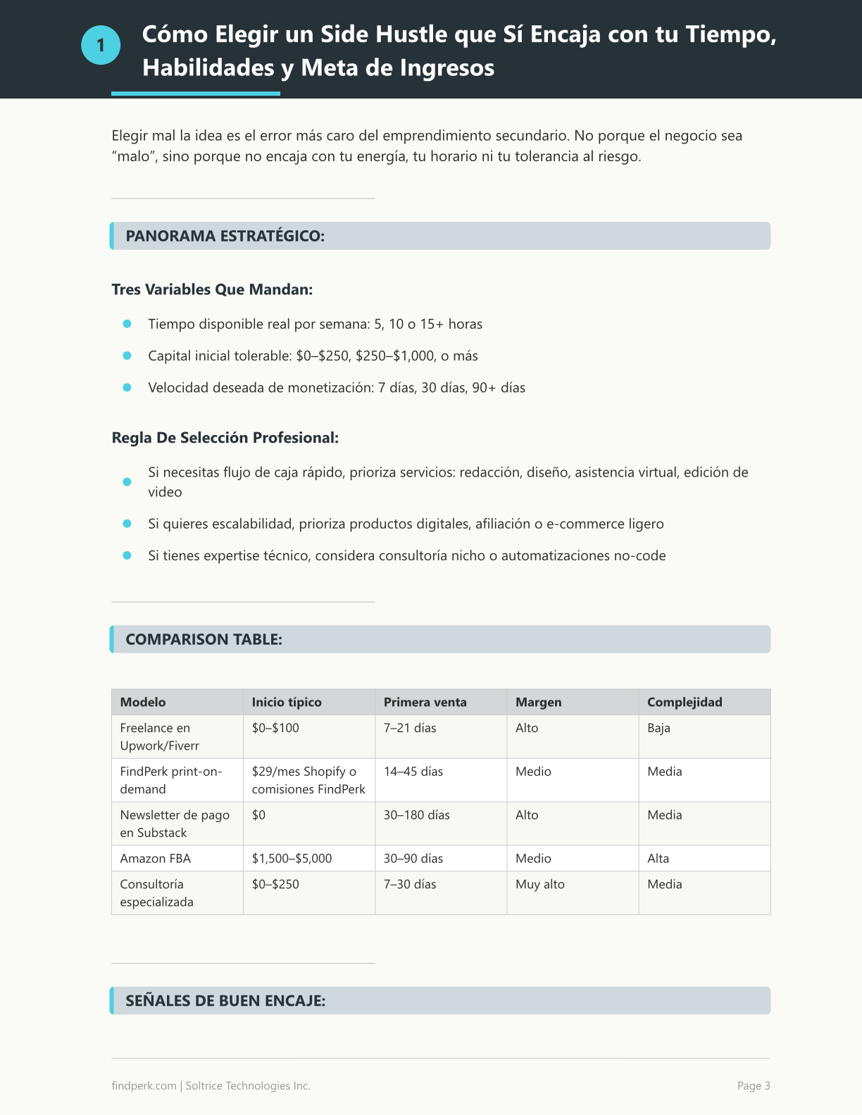 Guia de Ideas para Negocios Secundarios (Side Hustle Business Ideas Guide)
