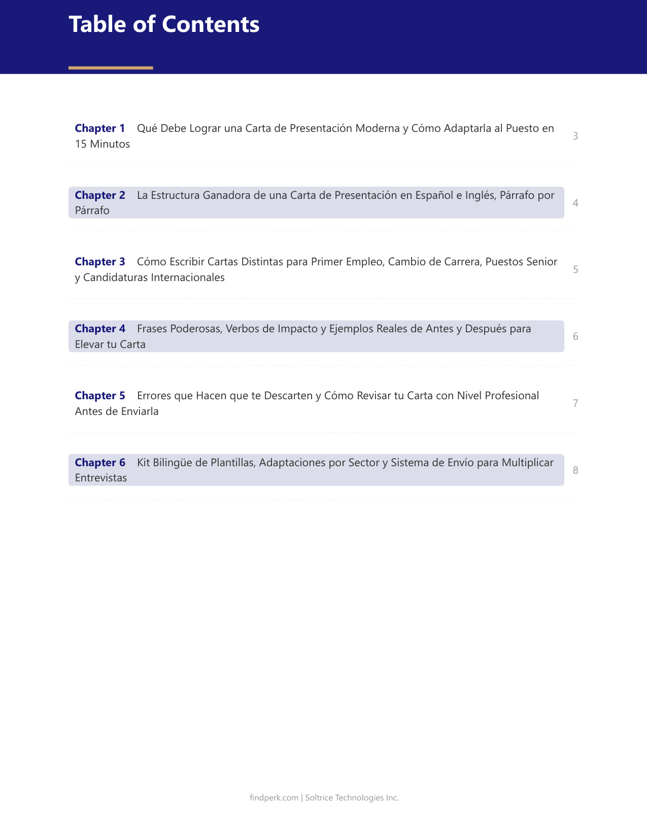 Guia para Escribir Carta de Presentacion (Cover Letter Writing Guide)