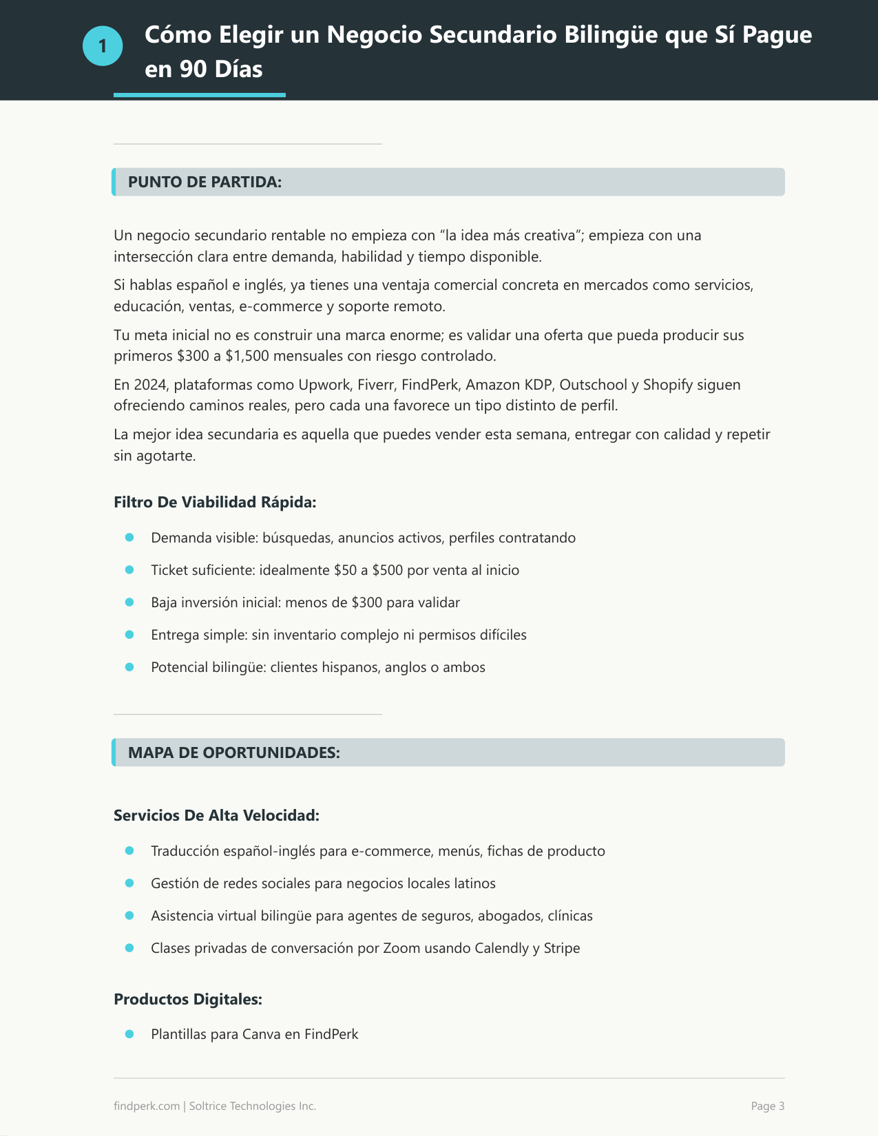 Guia de Ideas para Negocios Secundarios (Side Hustle Business Ideas Guide)