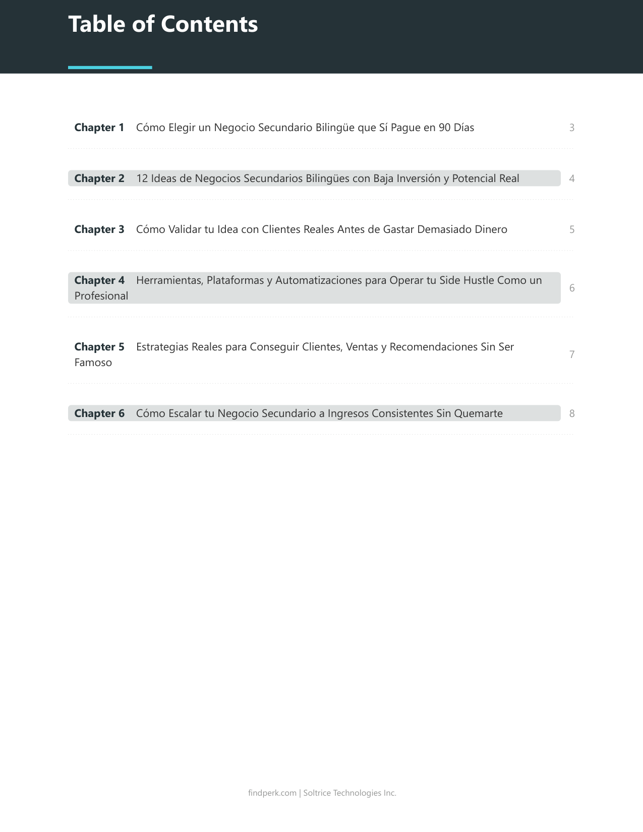 Guia de Ideas para Negocios Secundarios (Side Hustle Business Ideas Guide)