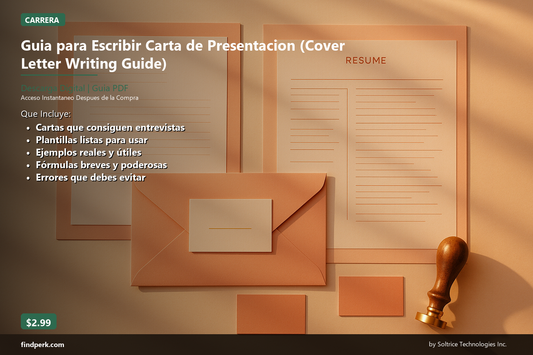 Guia para Escribir Carta de Presentacion (Cover Letter Writing Guide)