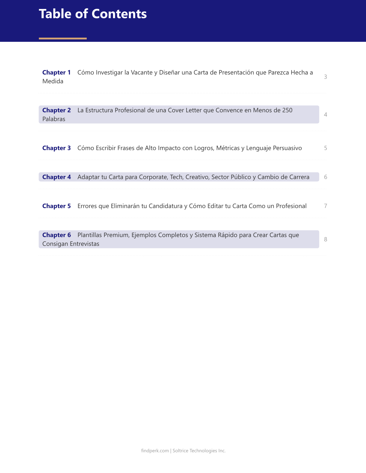 Guia para Escribir Carta de Presentacion (Cover Letter Writing Guide)