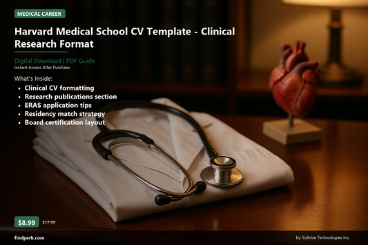 Harvard Medical School CV Template - Clinical Research Format