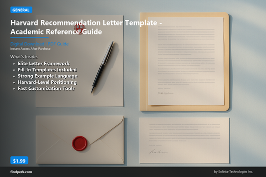 Harvard Recommendation Letter Template - Academic Reference Guide