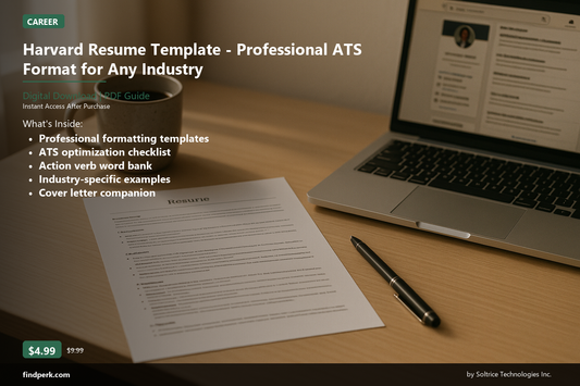 Harvard Resume Template - Professional ATS Format for Any Industry