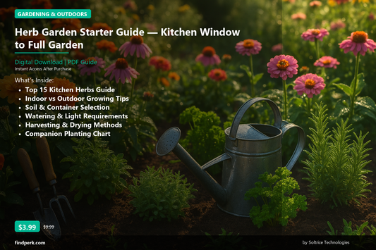 Herb Garden Starter Guide — Kitchen Window to Full Garden