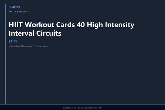 HIIT Workout Cards 40 High Intensity Interval Circuits