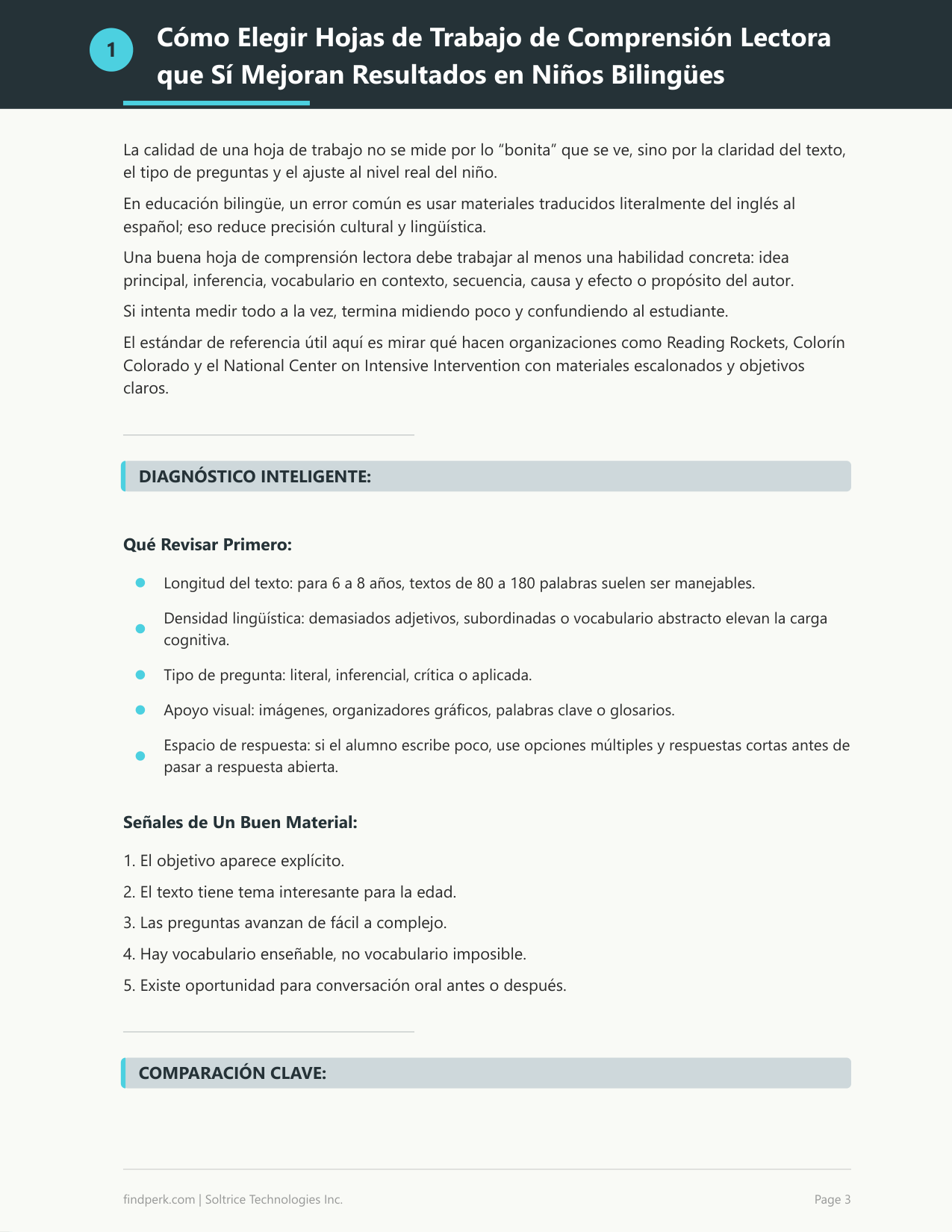 Hojas de Trabajo de Comprension Lectora para Ninos (Reading Comprehension Worksheets for Kids)