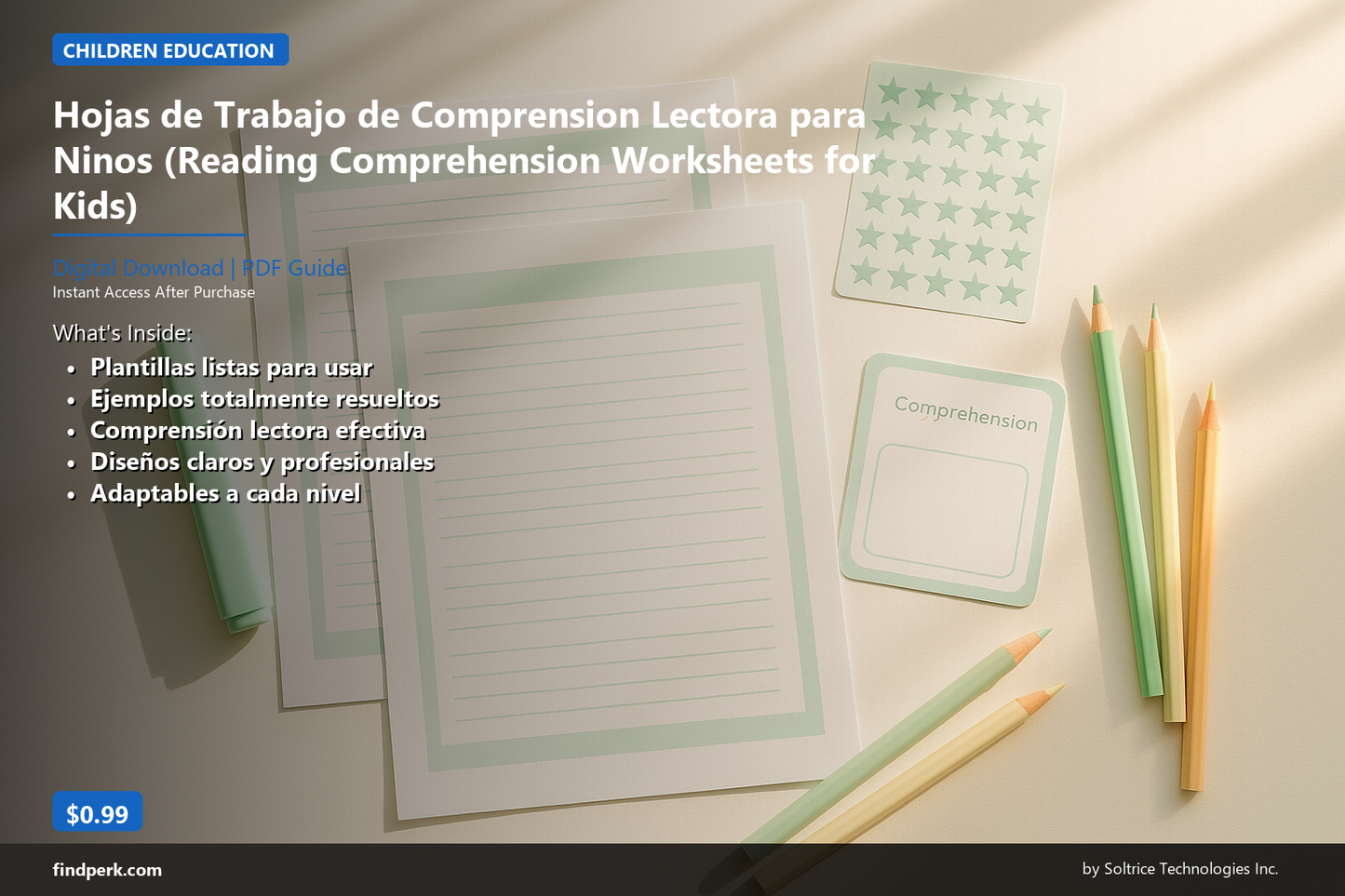 Hojas de Trabajo de Comprension Lectora para Ninos (Reading Comprehension Worksheets for Kids)