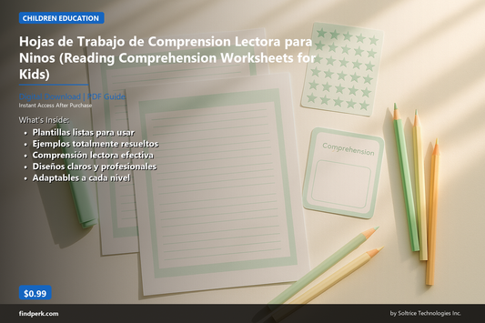 Hojas de Trabajo de Comprension Lectora para Ninos (Reading Comprehension Worksheets for Kids)