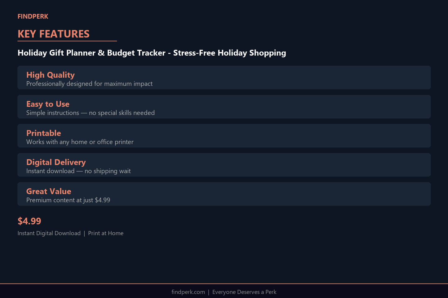 Holiday Gift Planner & Budget Tracker - Stress-Free Holiday Shopping