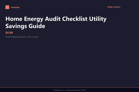 Home Energy Audit Checklist Utility Savings Guide
