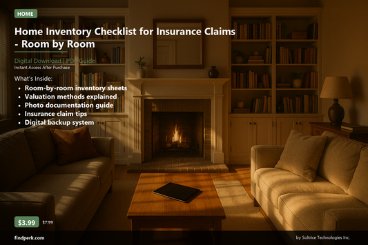 Home Inventory Checklist for Insurance Claims - Room by Room