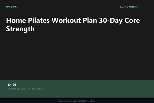 Home Pilates Workout Plan 30-Day Core Strength