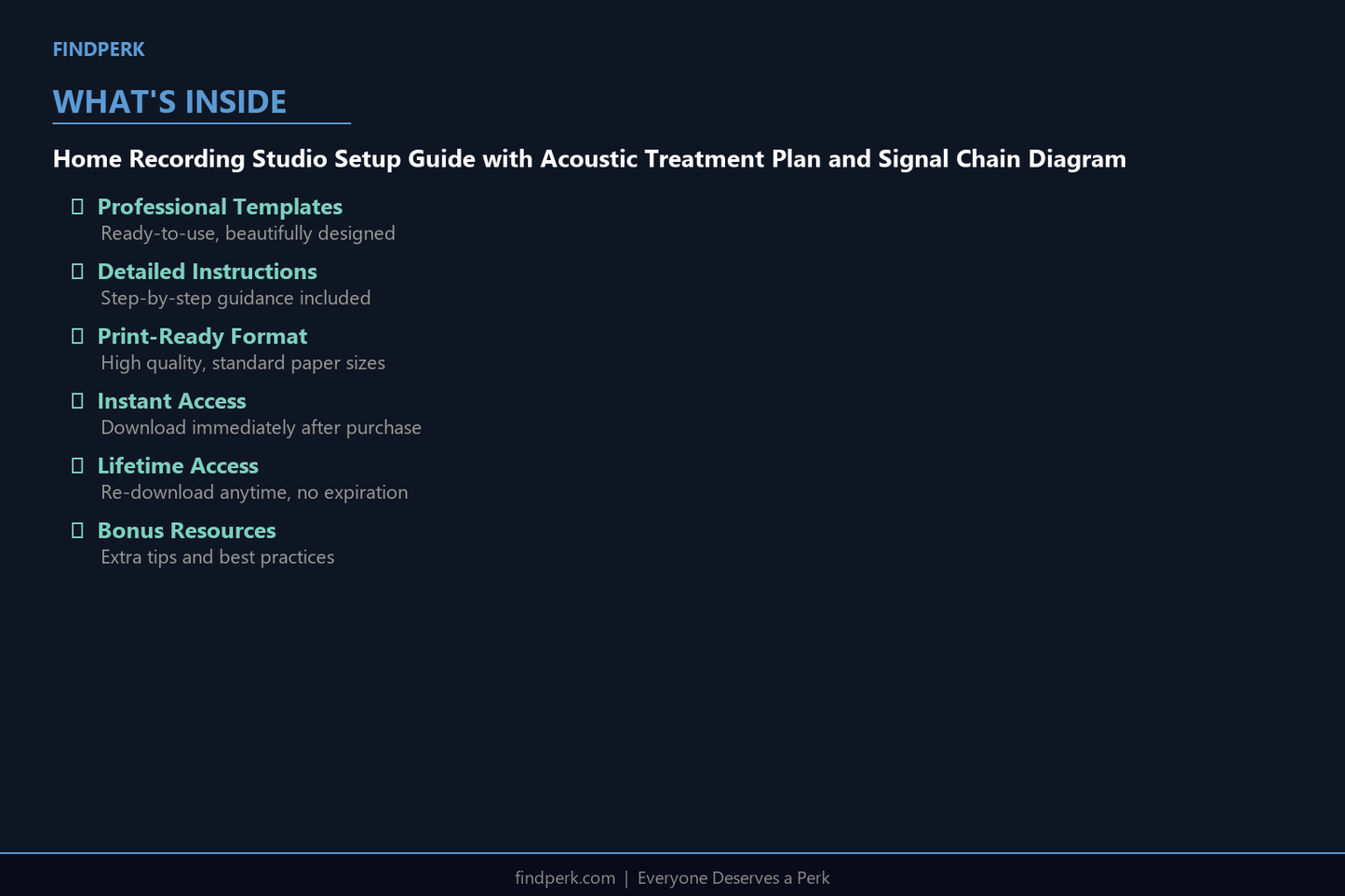 Home Recording Studio Setup Guide with Acoustic Treatment Plan and Signal Chain Diagram