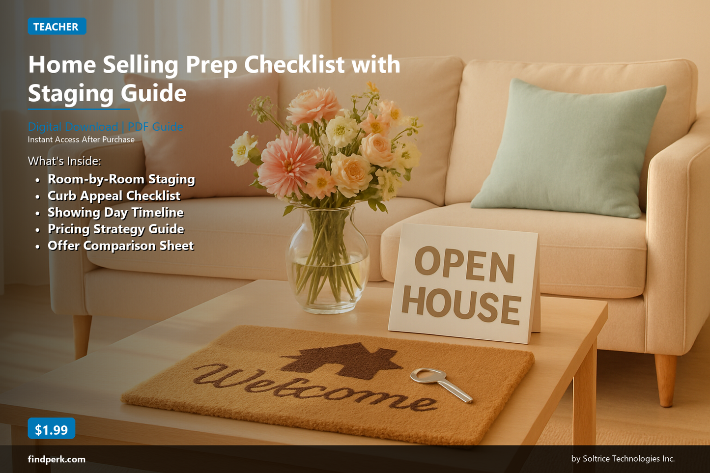 Home Selling Prep Checklist with Room-by-Room Staging Guide and Timeline