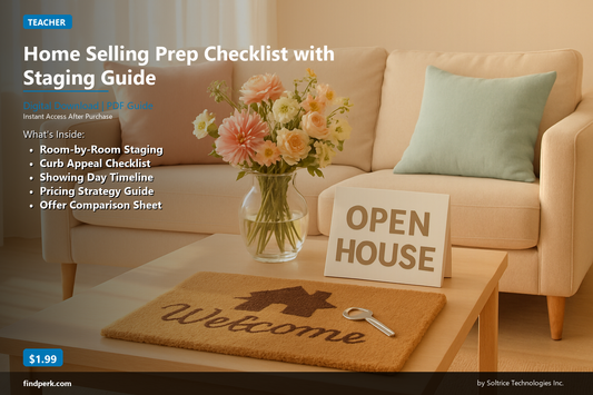 Home Selling Prep Checklist with Room-by-Room Staging Guide and Timeline