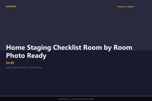 Home Staging Checklist Room by Room Photo Ready