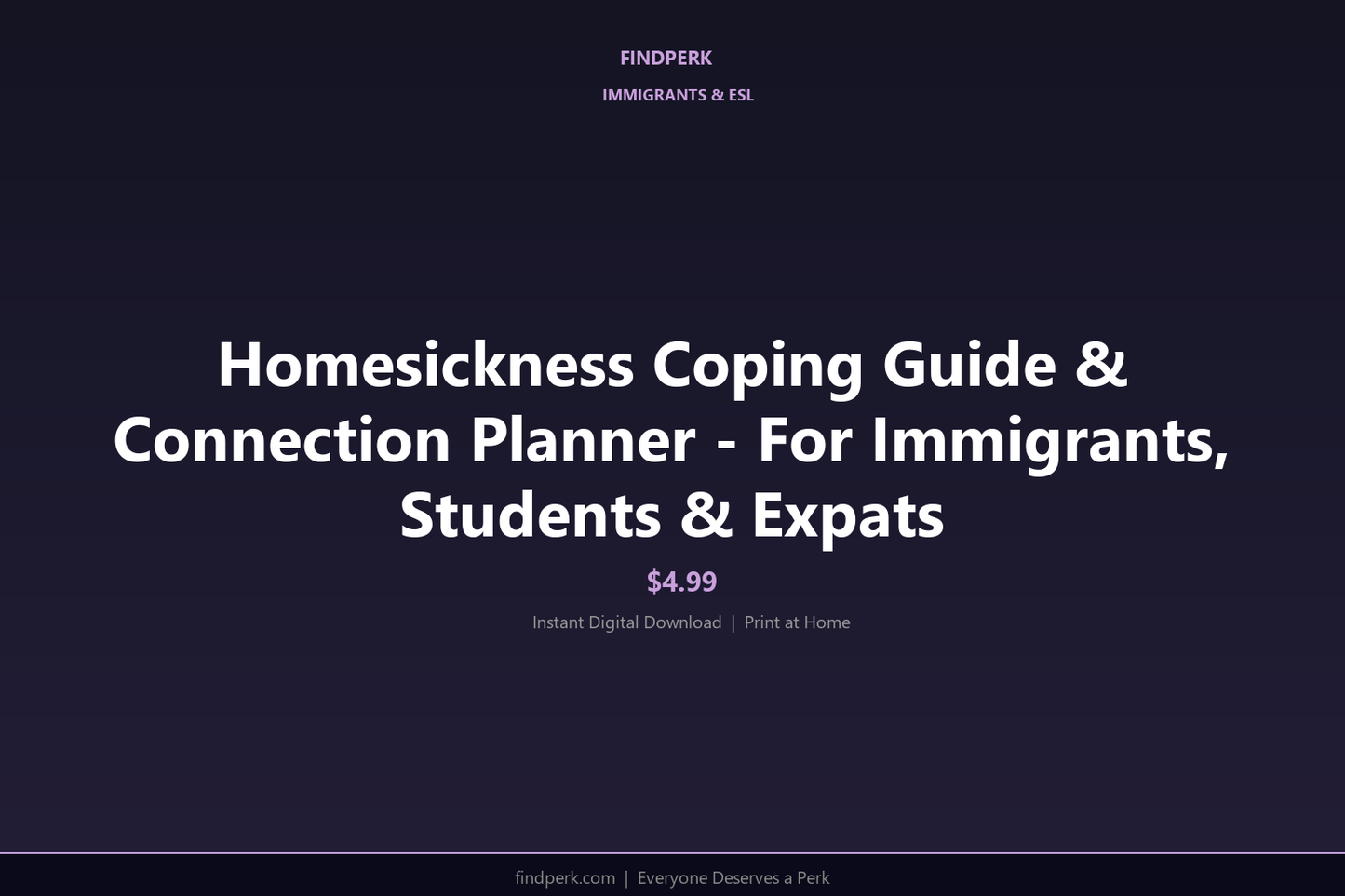 Homesickness Coping Guide & Connection Planner - For Immigrants, Students & Expats
