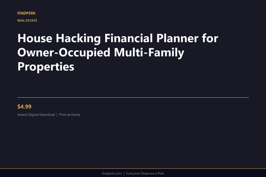 House Hacking Financial Planner for Owner-Occupied Multi-Family Properties