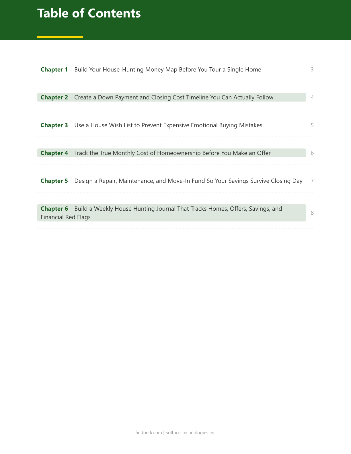 House Hunting Journal Wish List Budget Tracker