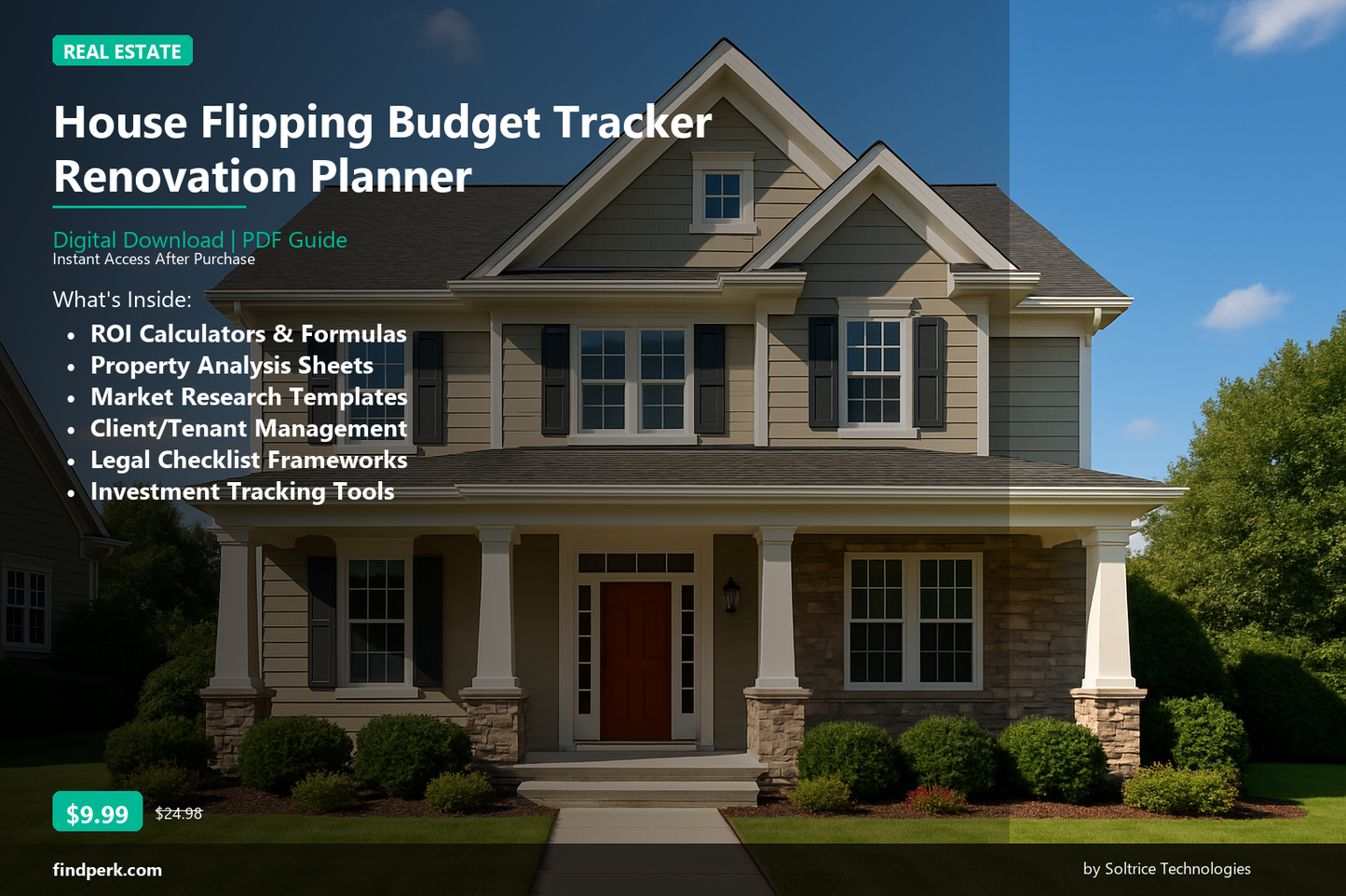 House Flipping Budget Tracker Renovation Planner - Cover