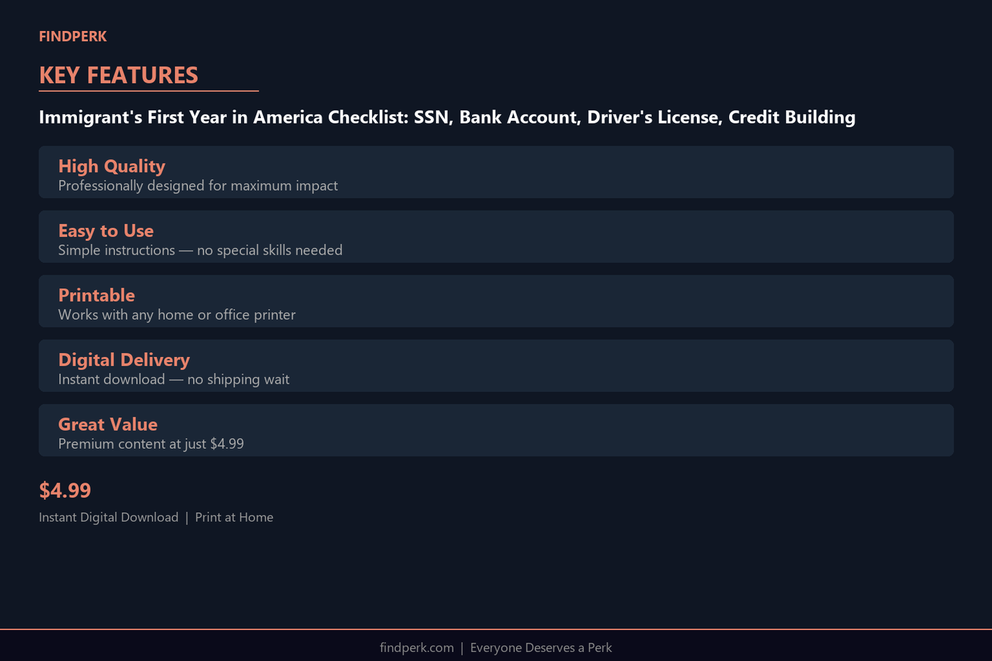 Immigrant's First Year in America Checklist: SSN, Bank Account, Driver's License, Credit Building