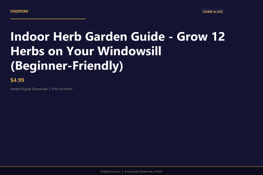Indoor Herb Garden Guide - Grow 12 Herbs on Your Windowsill (Beginner-Friendly)