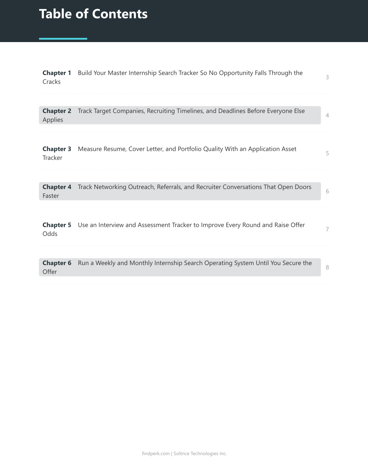 Internship Search Tracker and Application Templates - Land Your Dream Internship
