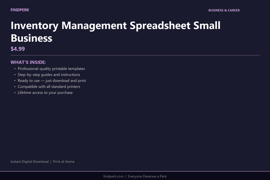 Inventory Management Spreadsheet Small Business