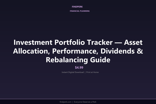 Investment Portfolio Tracker — Asset Allocation, Performance, Dividends & Rebalancing Guide