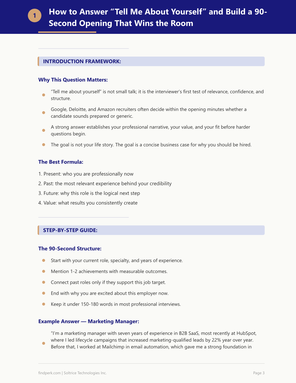 Job Interview Guide - 30 Important Questions and Answers