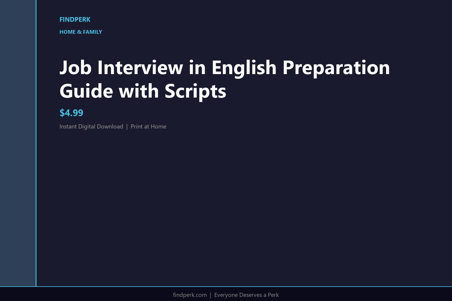 Job Interview in English Preparation Guide with Scripts
