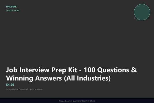 Job Interview Prep Kit - 100 Questions & Winning Answers (All Industries)