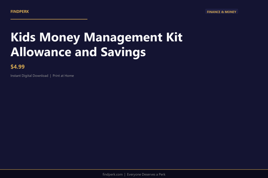 Kids Money Management Kit Allowance and Savings