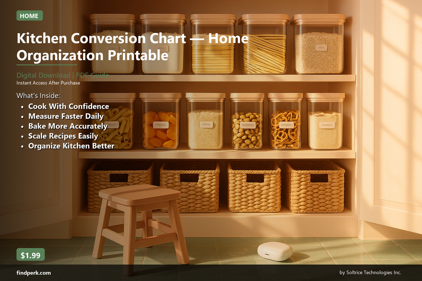 Kitchen Conversion Chart — Home Organization Printable