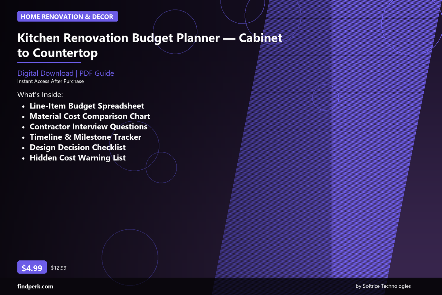 Kitchen Renovation Budget Planner — Cabinet to Countertop
