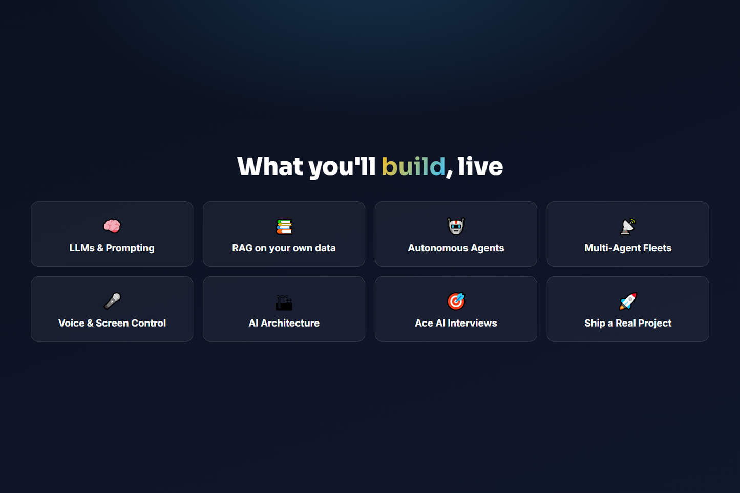 Learn AI Live - Live Group AI Classes with a Founder