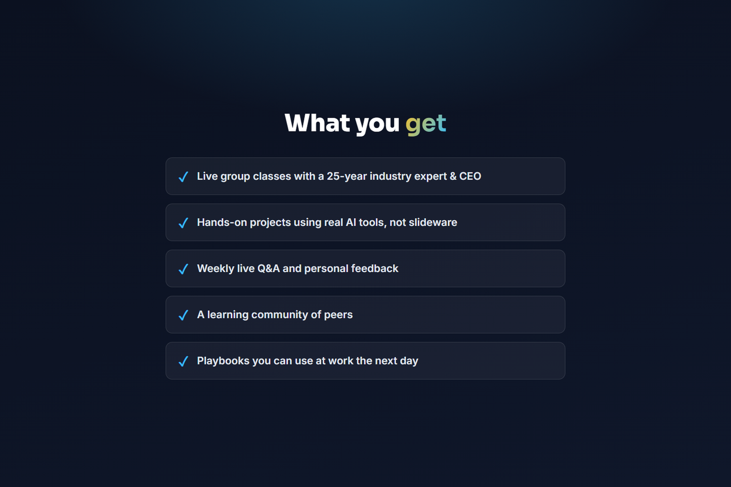 Learn AI Live - Live Group AI Classes with a Founder