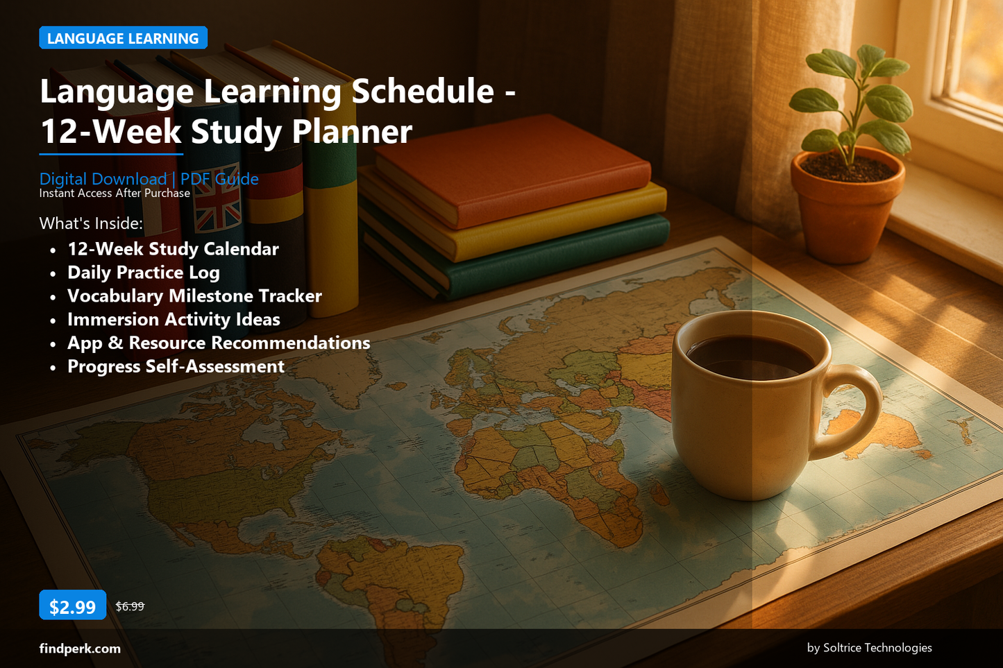 Language Learning Schedule - 12-Week Study Planner