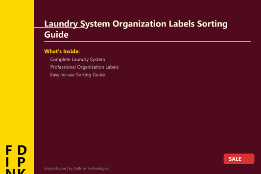 Laundry System Organization Labels Sorting Guide