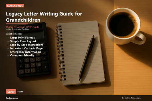 Legacy Letter Writing Guide for Grandchildren - Cover