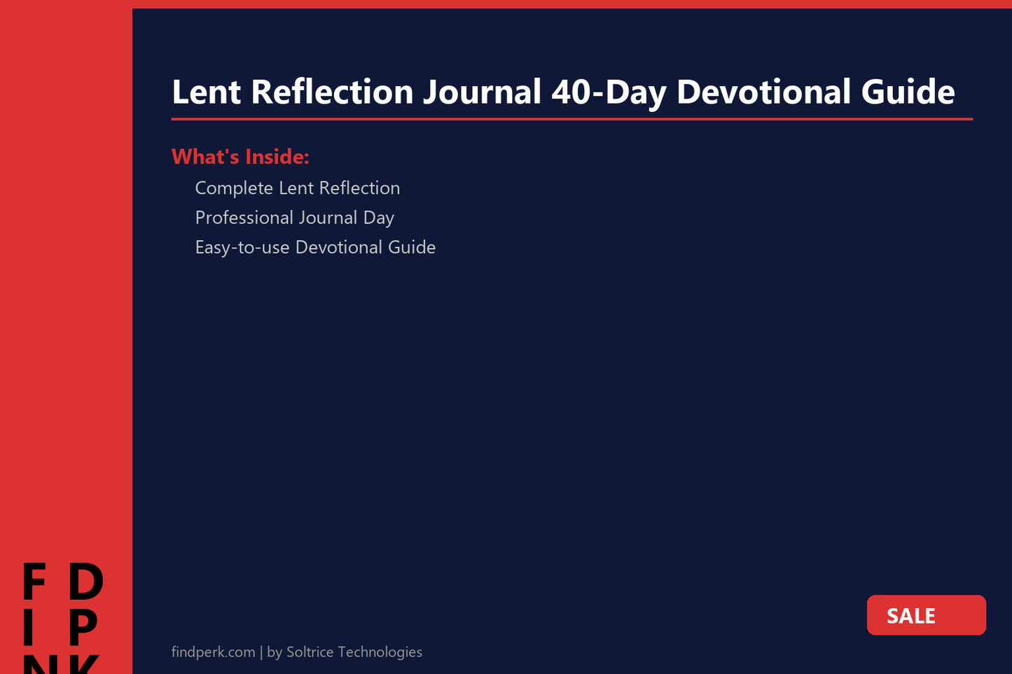 Lent Reflection Journal 40-Day Devotional Guide