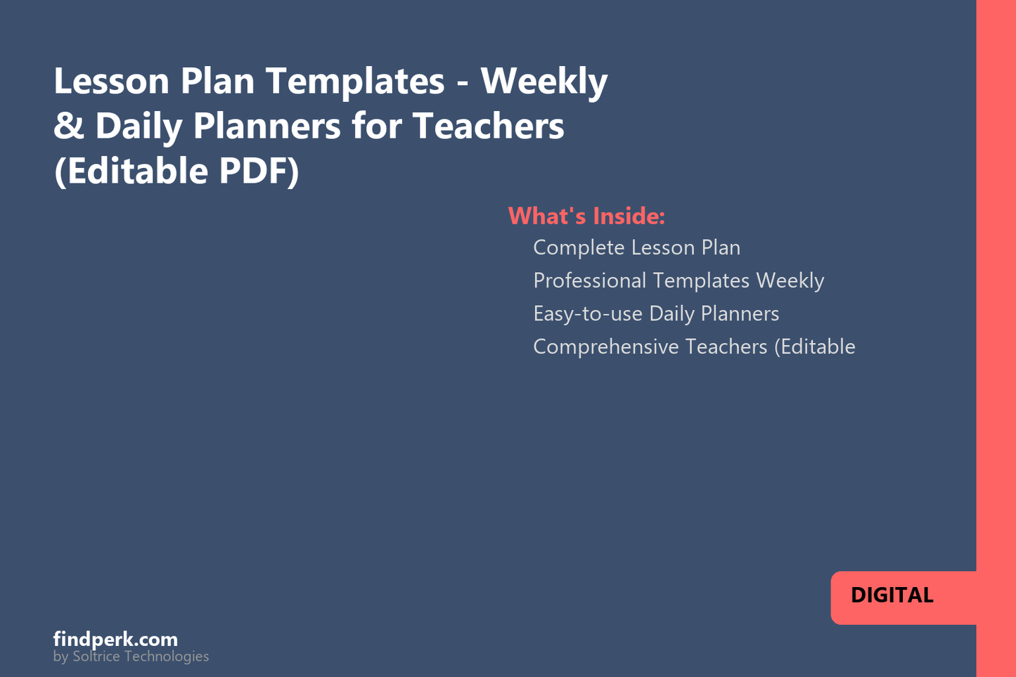 Lesson Plan Templates - Weekly & Daily Planners for Teachers (Editable PDF)