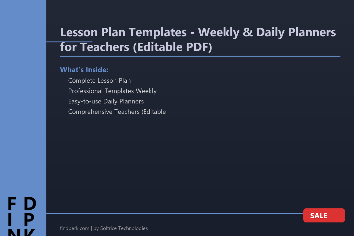 Lesson Plan Templates - Weekly & Daily Planners for Teachers (Editable PDF)
