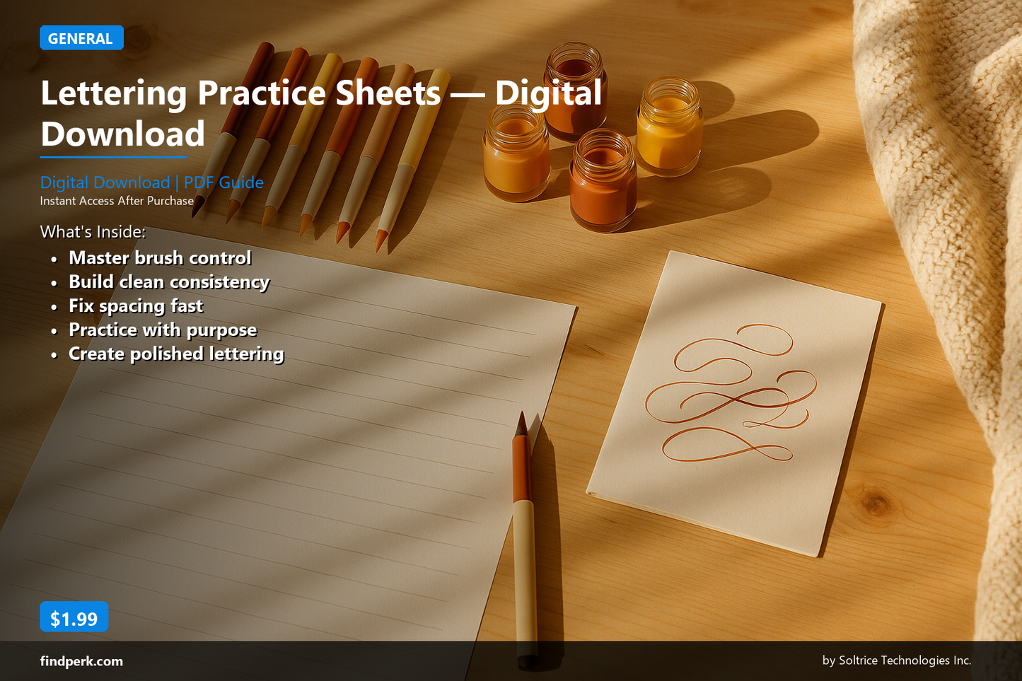 Lettering Practice Sheets — Digital Download