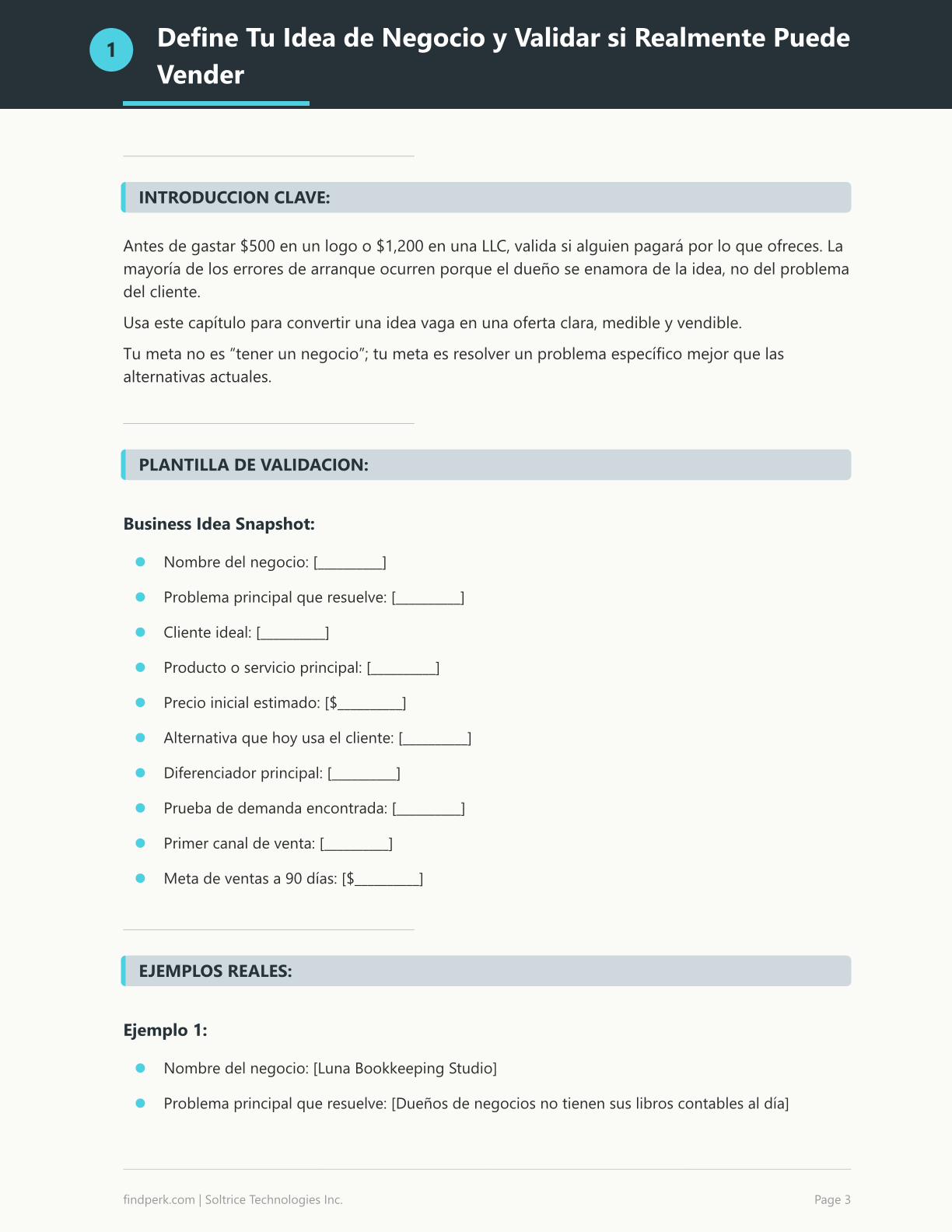 Lista de Verificacion para Iniciar un Negocio (Small Business Startup Checklist)
