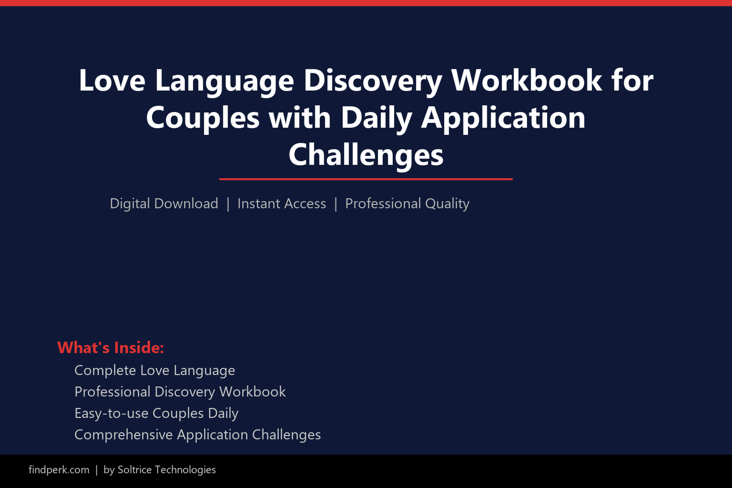 Love Language Discovery Workbook for Couples with Daily Application Challenges