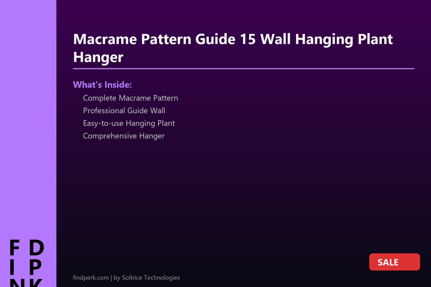 Macrame Pattern Guide 15 Wall Hanging Plant Hanger