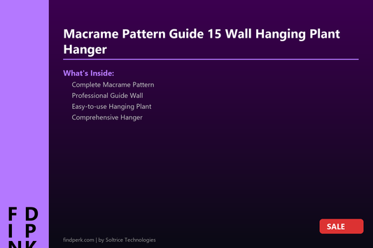 Macrame Pattern Guide 15 Wall Hanging Plant Hanger